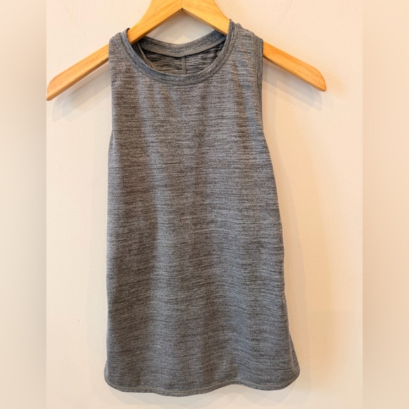 lululemon athletica Tops - lululemon Gray Racerback Tank Size 6 Workout Active‎ Top